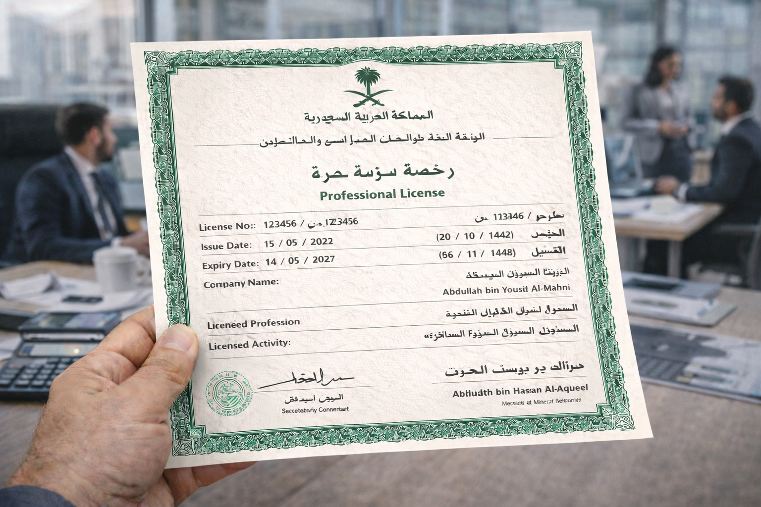 Professional License