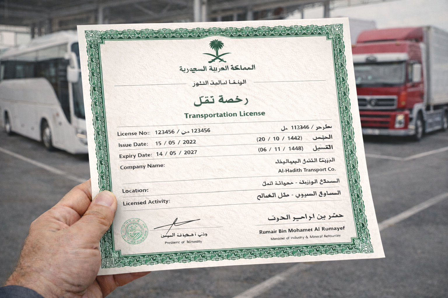 Transportation License