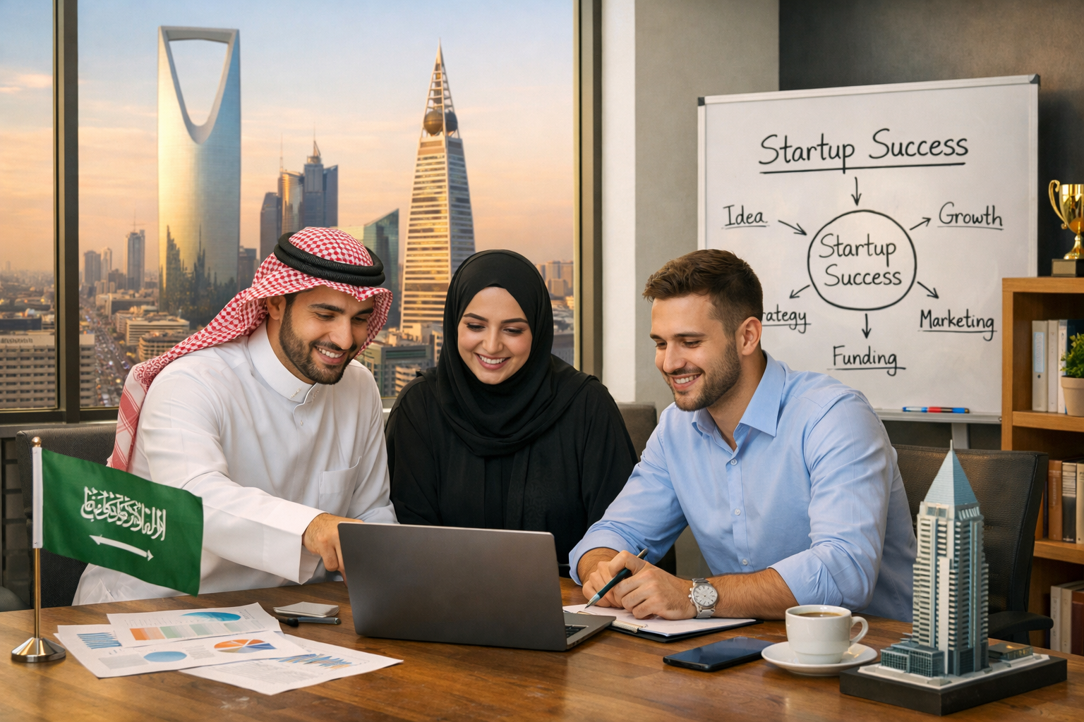 We help entrepreneurs build, launch, and grow businesses in Saudi Arabia